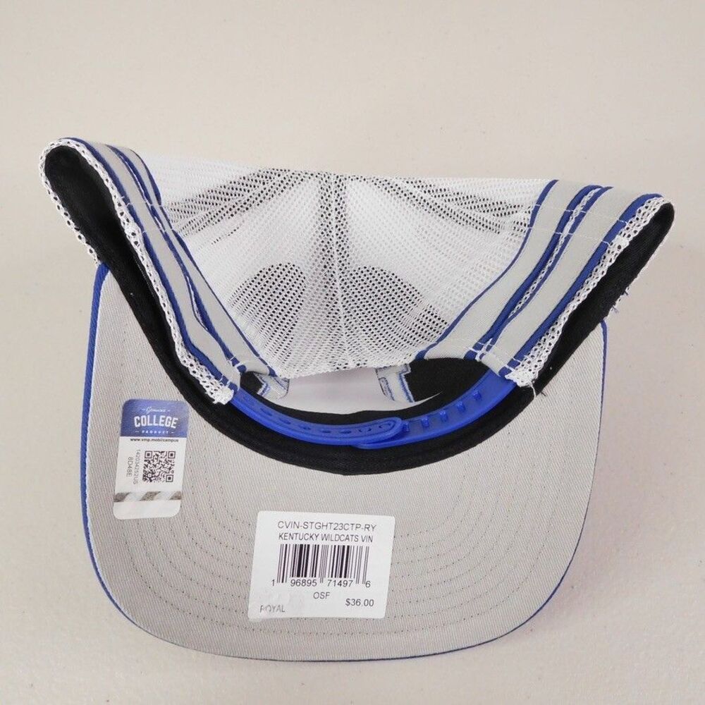 Kentucky Wildcats Hat 47 Trucker Blue Straight 8 Adjustable Snapback Cap UK Mens - Picture 4 of 10